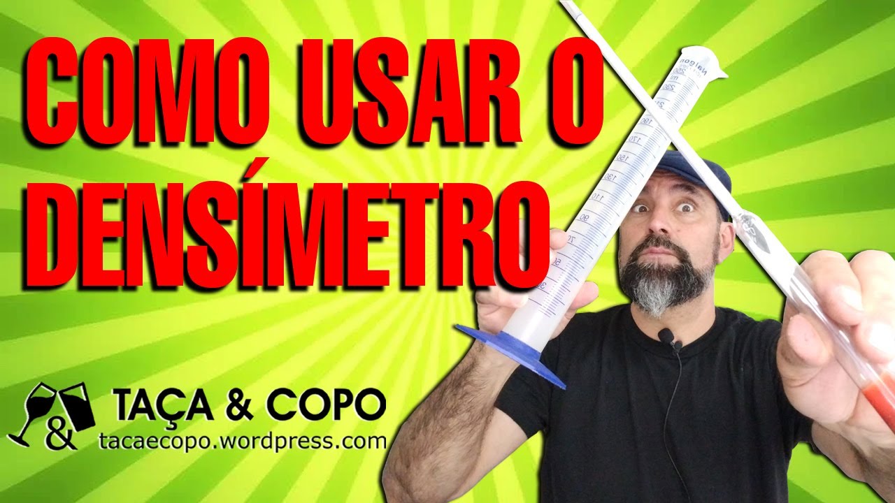 COMO USAR O DENSÍMETRO | calcular o álcool e dulçor do Hidromel e outros fermentados | VÍDEO DO MÊS