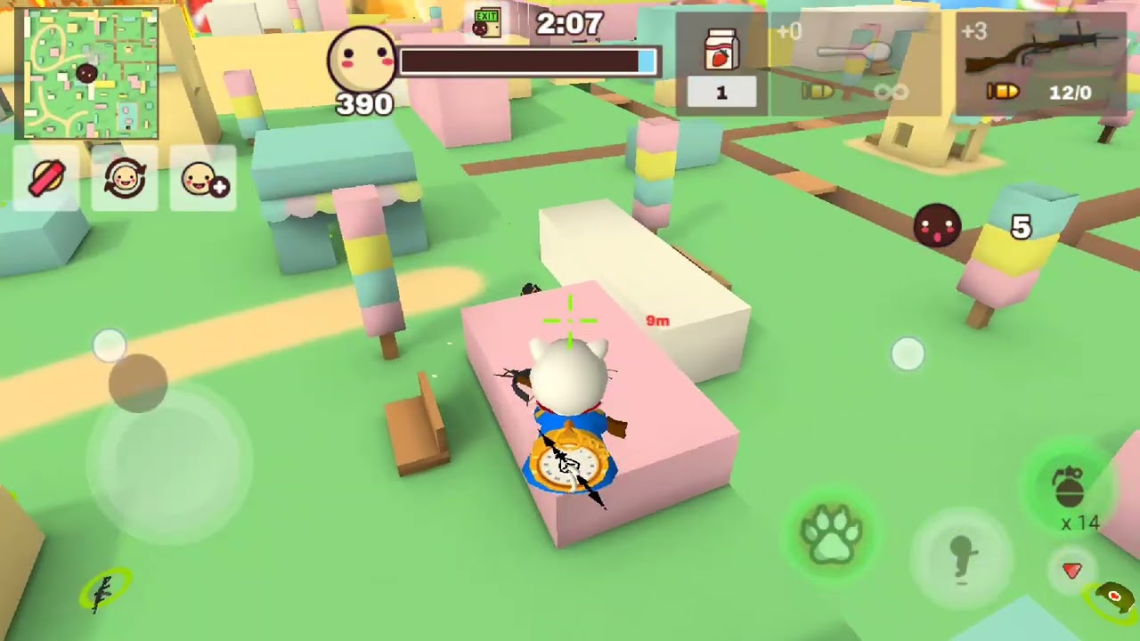 [Milkchoco]playing milkchoco mode Battle Royale winning  the game