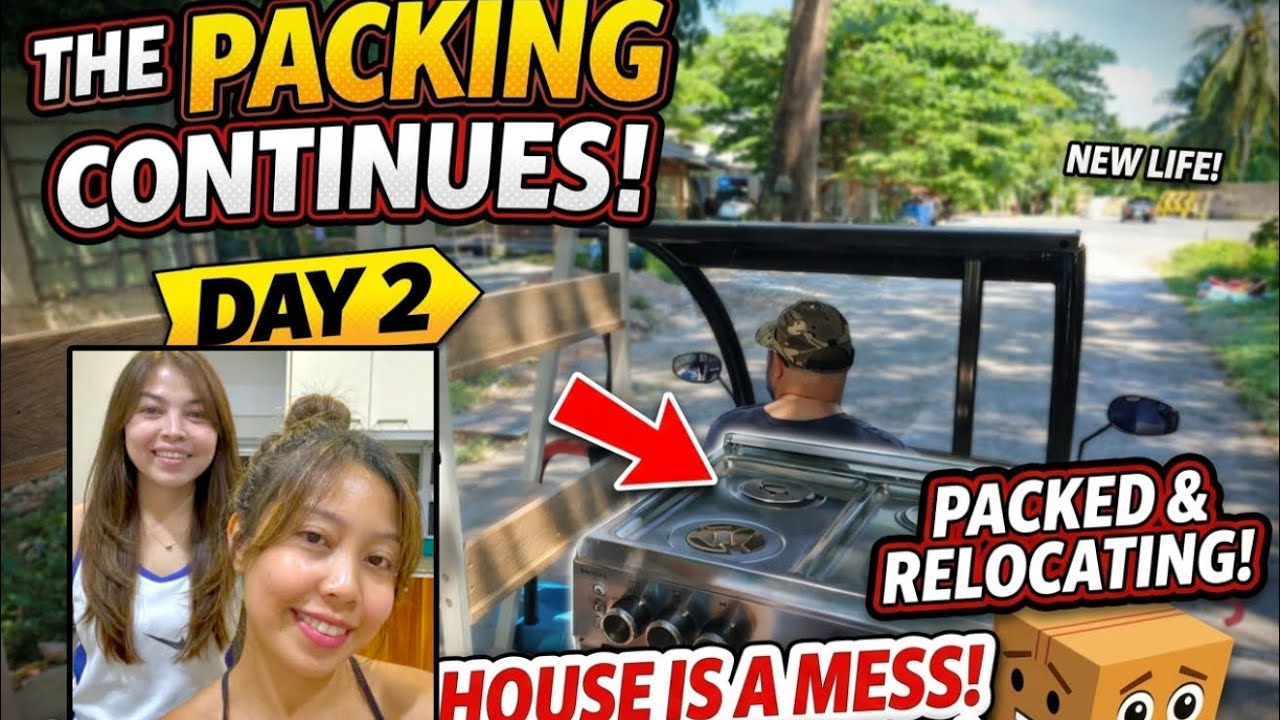 Moving Day 2… 🇺🇸🇵🇭Packing Chaos! Our House Is a Mess 😬 | Filipina & American Couple Vlog 