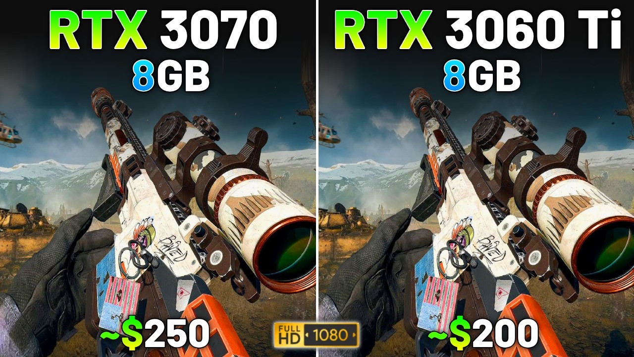 RTX 3070 vs RTX 3060 Ti in 2026 | Test in 15 Games | 1080p