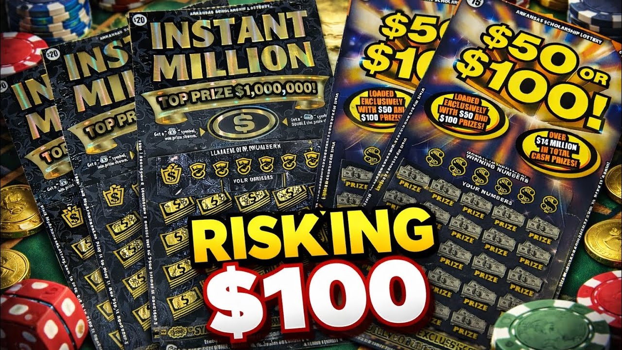 Risking $100 on EIGHT ARKANSAS SCRATCH OFF TICKETS!