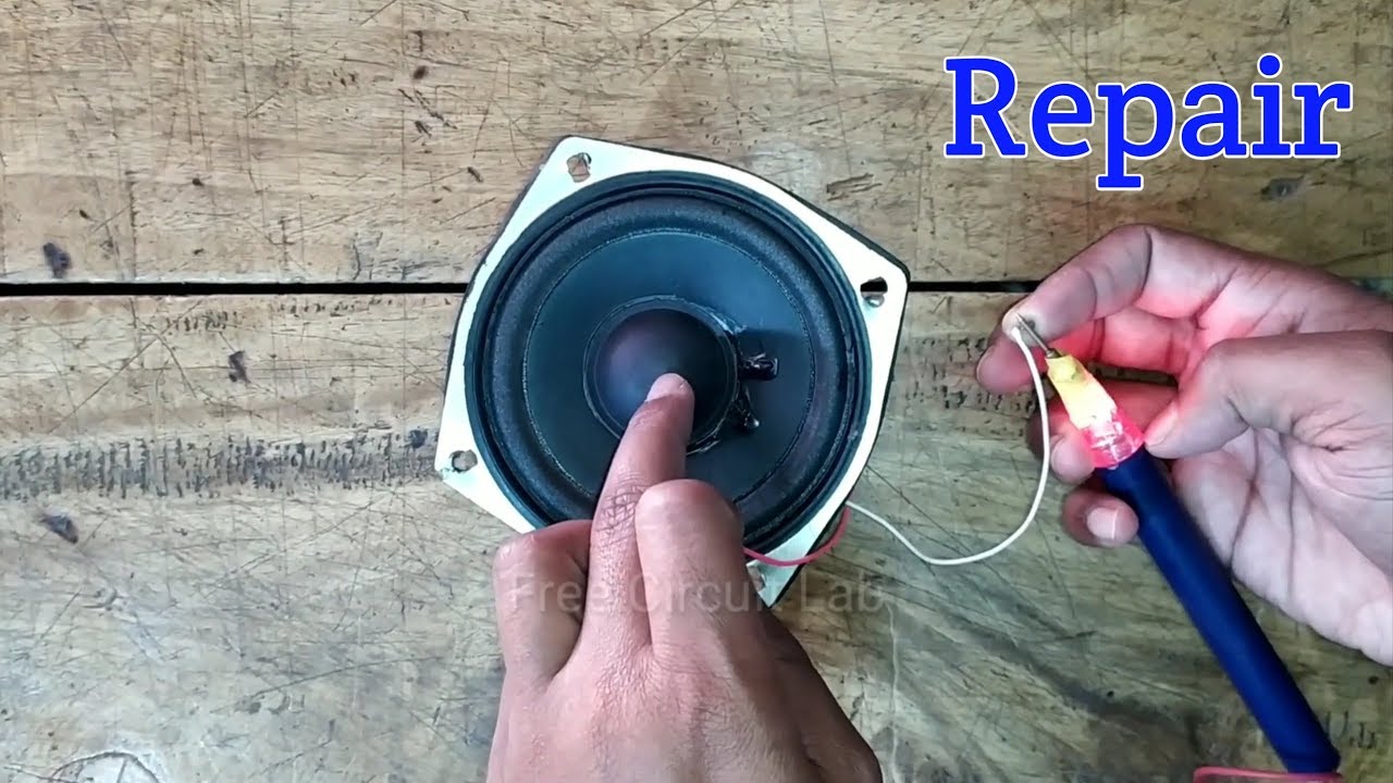 Speaker/woofer common problem and repair | स्पीकर कैसे रिपेयर करे | Free Circuit Lab