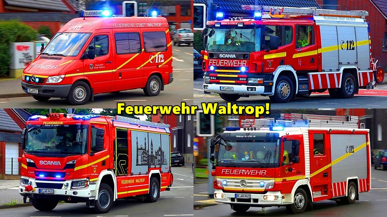 [FEUERWEHR WALTROP] - Einsatzfahrten Hauptamtliche Wache + Freiwillige Feuerwehr!