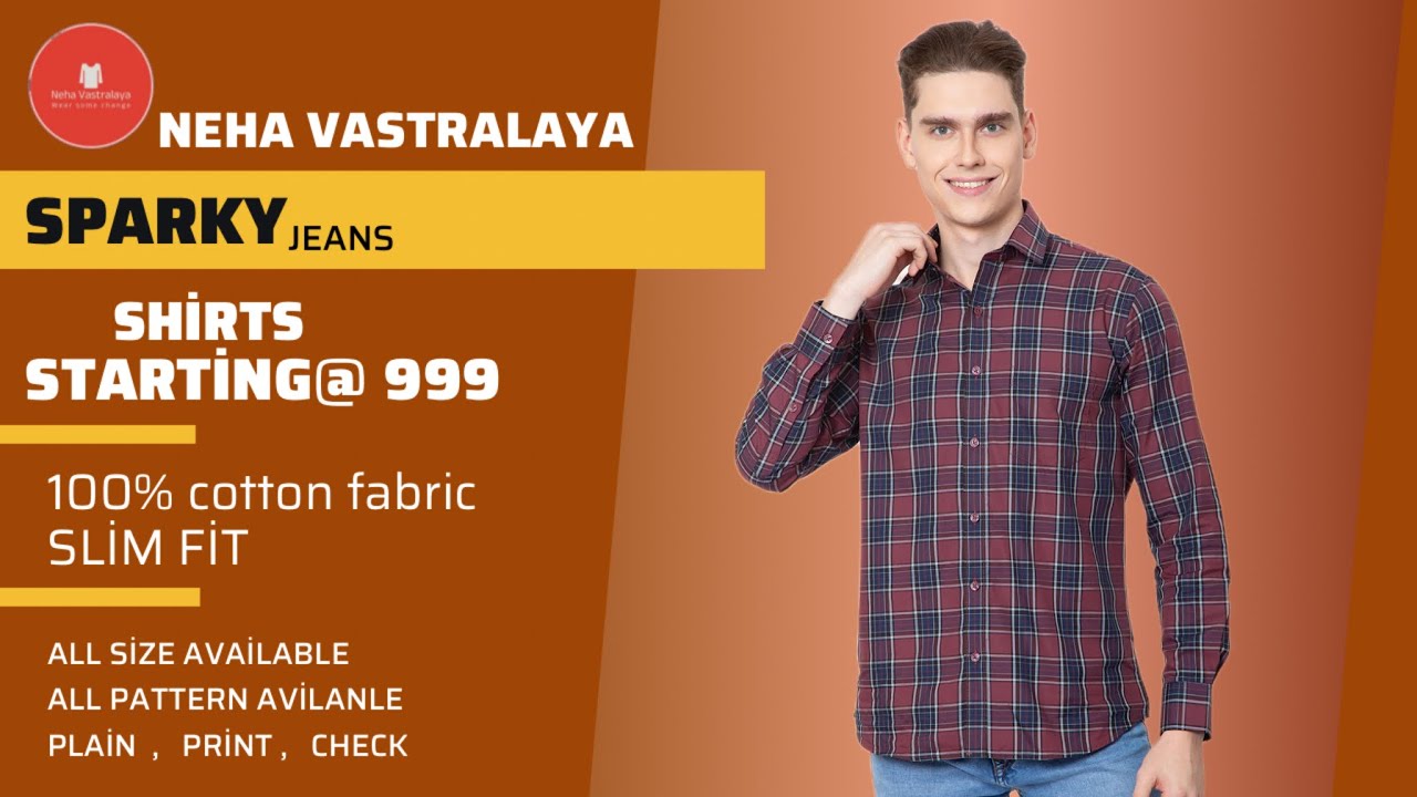 Sparky Branded Shirts &ndash; Full Collection Review-Neha vastralaya #menswear #shirtformen #sparky #jeans