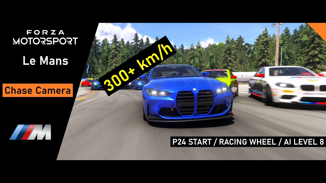 BMW M4 24th Start (Chase Cam) | Le Mans - la Sarthe | Wheel Only | FR #2 | Forza Motorsport