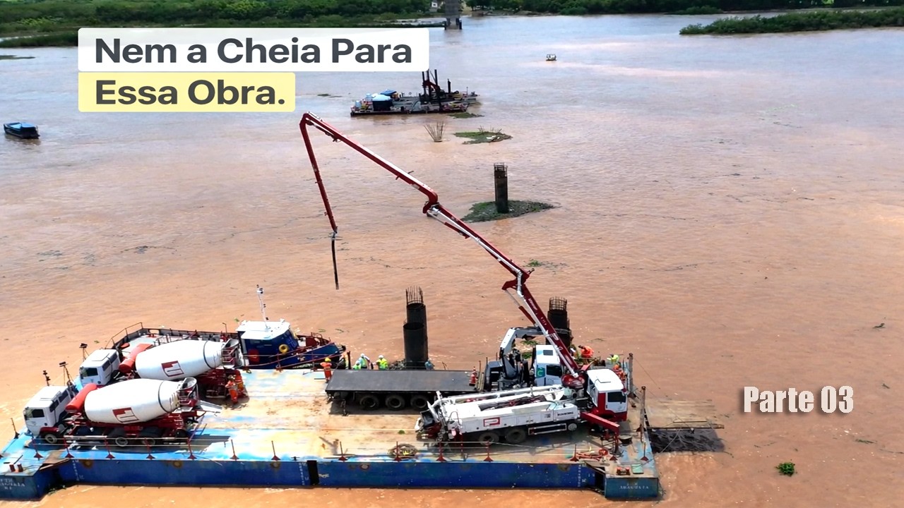 O Rio Subiu, Mas a Obra Não Para! Ponte em São Francisco-MG