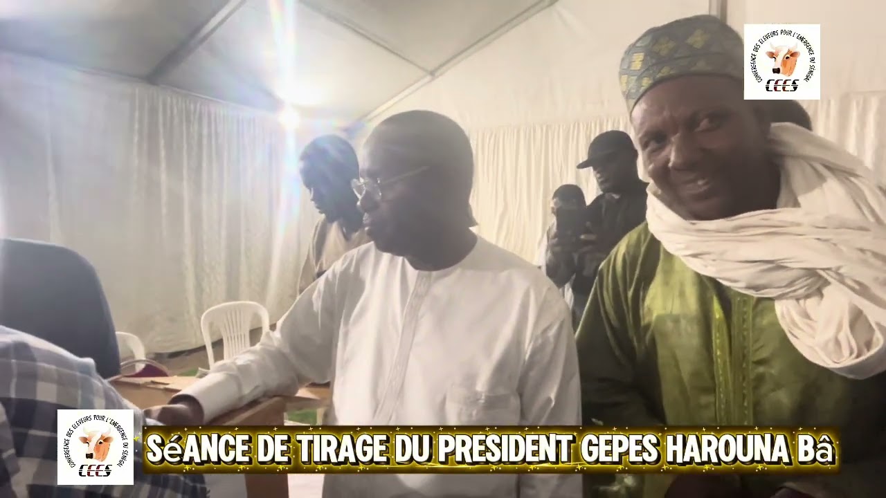 Séance de Tirage du président GEPES Harouna Gallo Bâ 