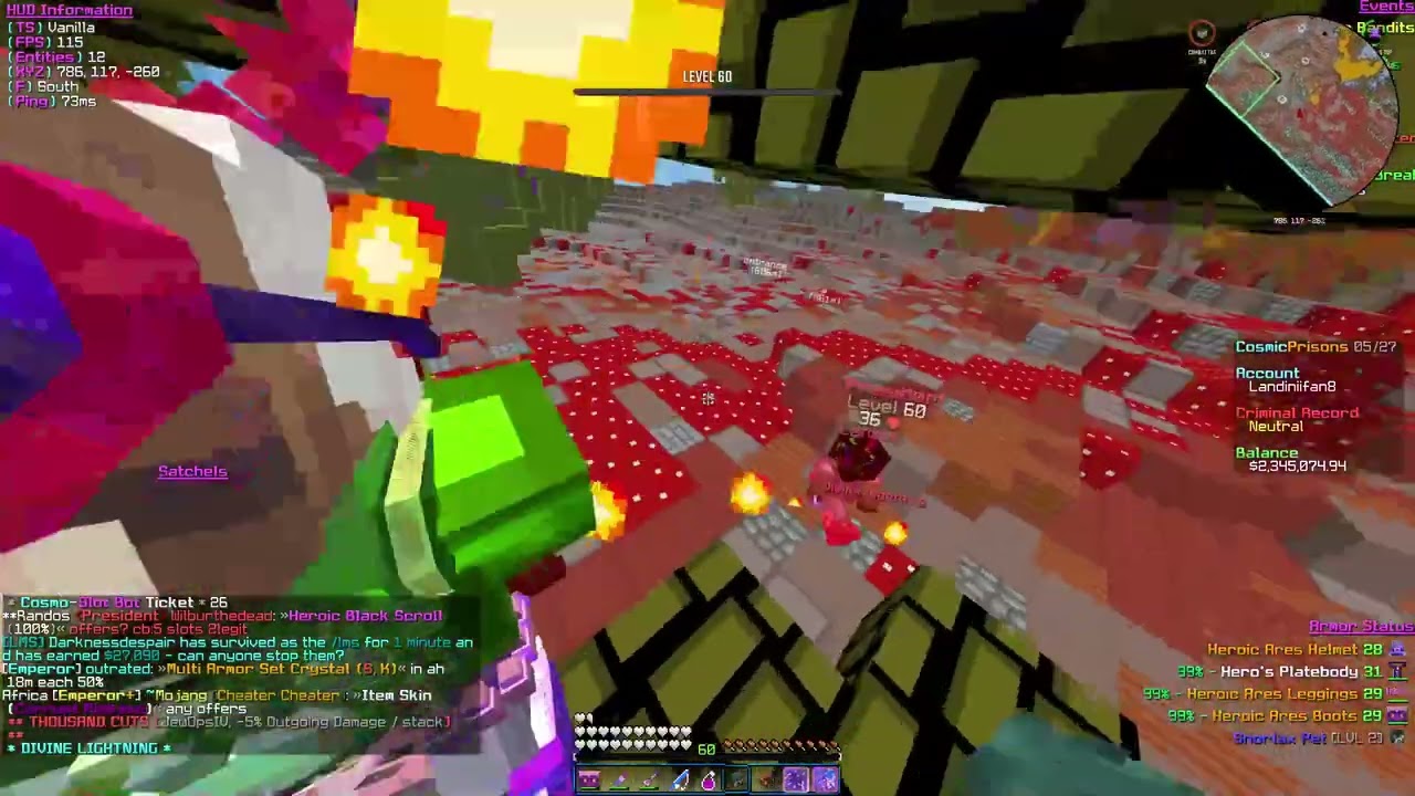 Cosmic prisons Sovereign! Insane Drivebys, godset kills and half heart kite!