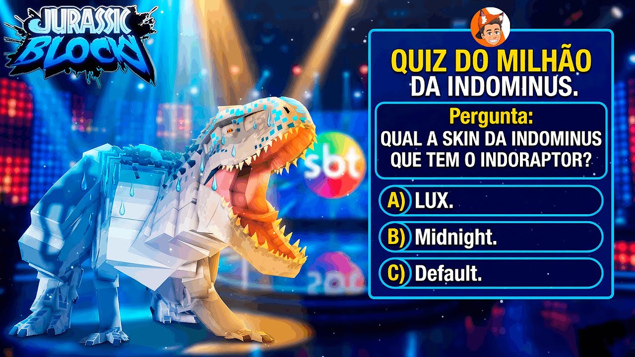 O MEGA QUIZ DO JURASSIC BLOCKY! SÓ %1 DOS JOGADORES ACERTA!! | ROBLOX