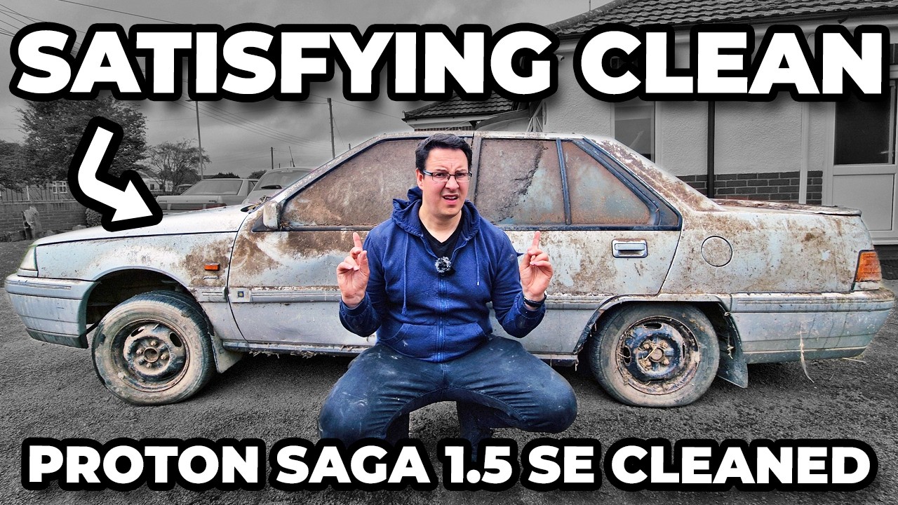 Cleaning The DIRTIEST Proton Saga I've Ever Rescued! - Barn Find Proton Jet Washed