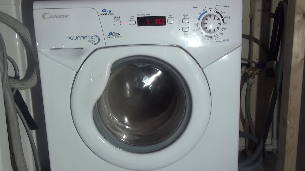 Candy Aquamatic 4kg Tempo : Cotton final spin 1000rpm (Part 9)