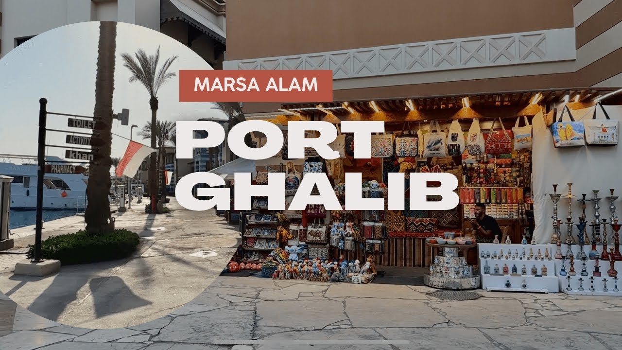 4K Spacer po Porcie Ghalib w Marsa Alam - Egipt | Walking tour Port Ghalib in Marsa Alam - Egypt