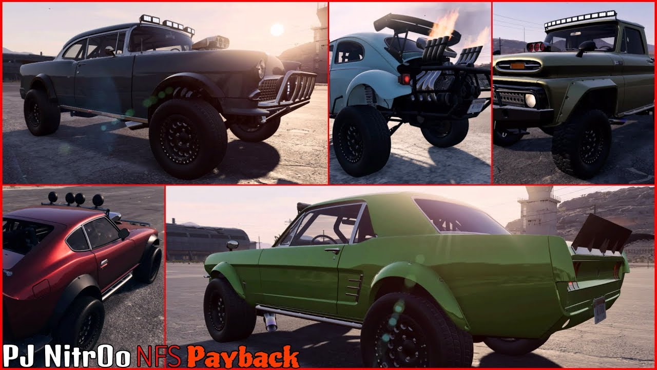 NFS Payback - Todos los coches desguace Super Version todoterreno / all cars Super Build off-road