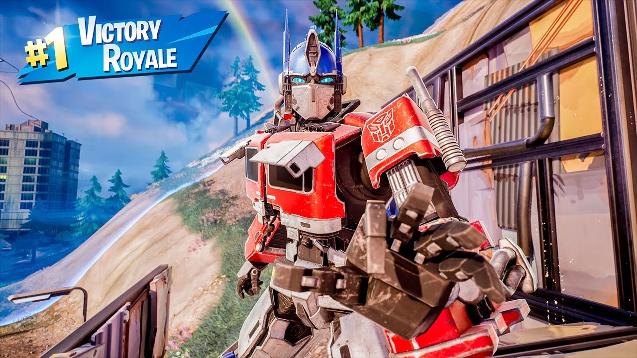 High Elimination Optimus Prime Skin Win Full Gameplay Fortnite Chapter 4 Season 3 No Commentary PS5