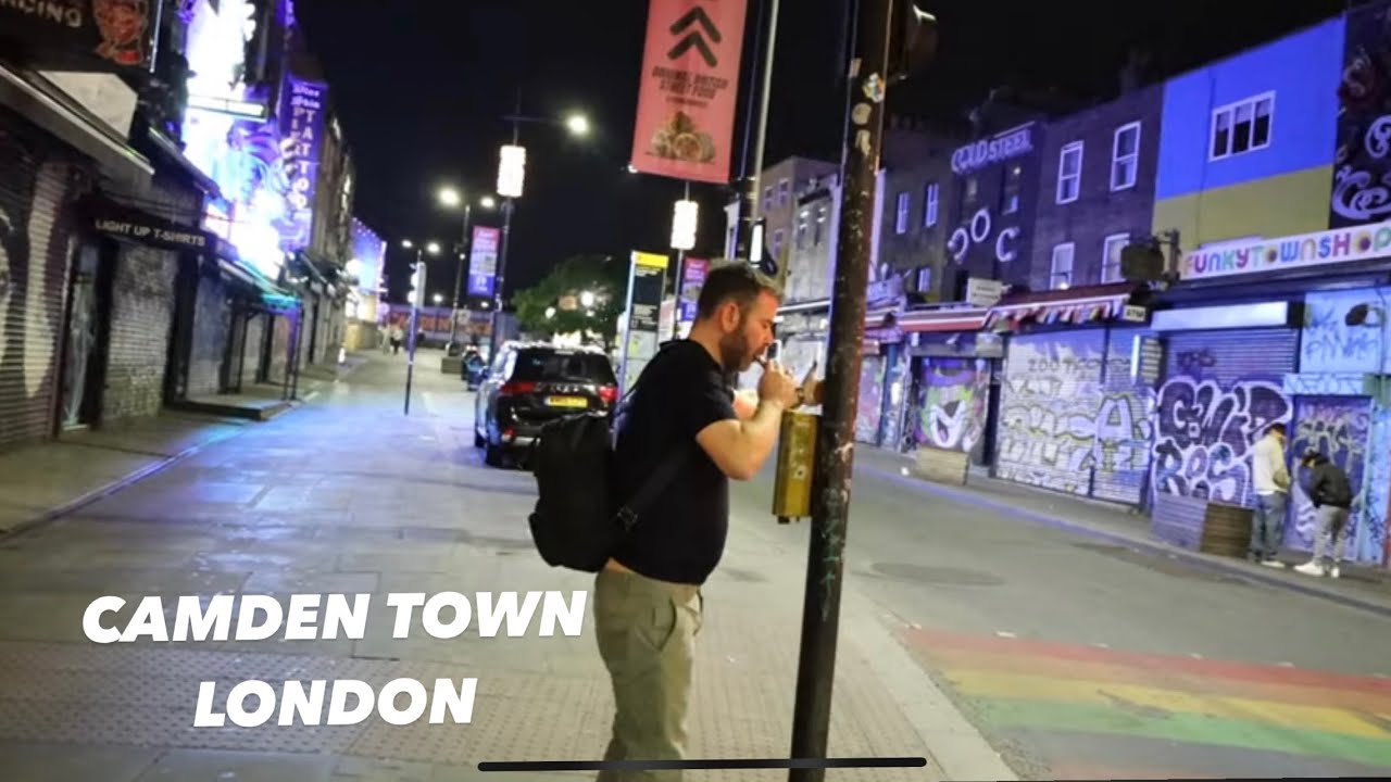 CAMDEN TOWN LONDON AT NIGHT…TOURIST GO HOME & THE CHARACTERS COME OUT