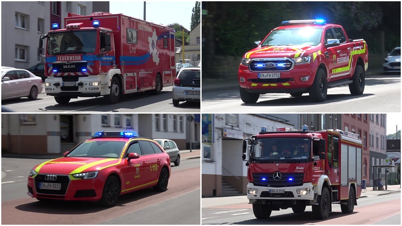 Einsatzfahrten zu einer Explosion in Gevelsberg