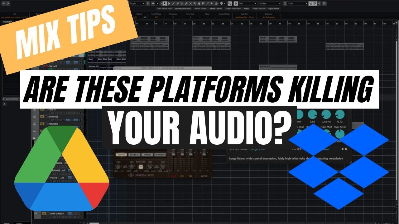 Dropbox and Google Drive Sound NASTY - PROOF that these platforms are compressing your audio.