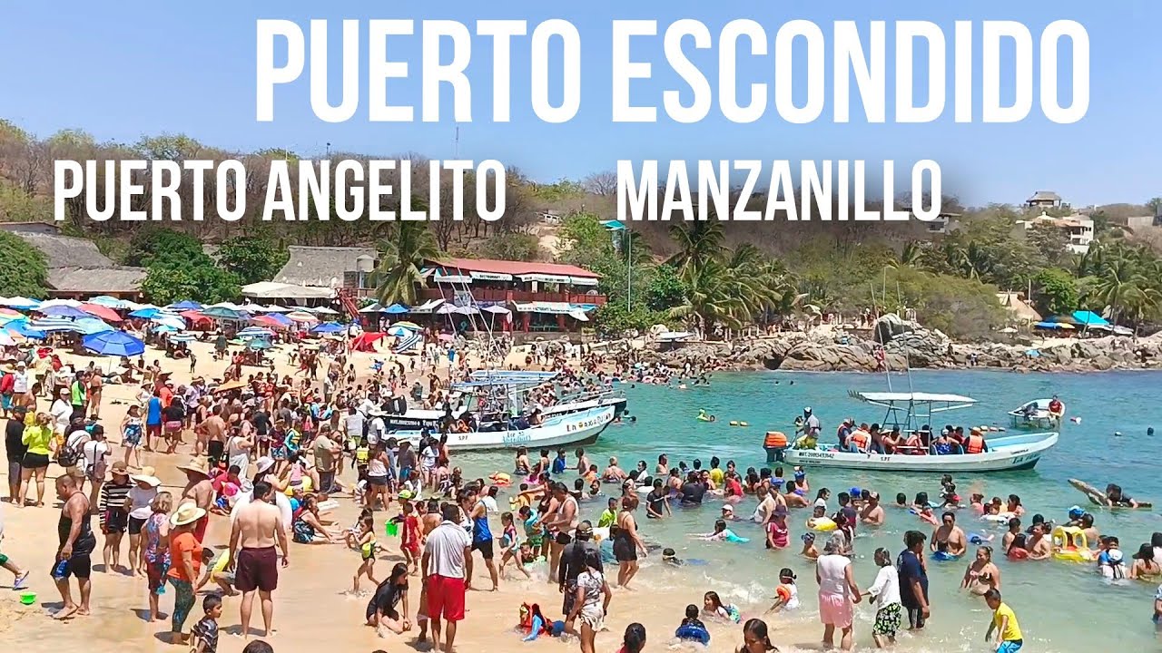 visitando la playa Puerto Angelito y Manzanillo de Puerto Escondido Oaxaca 🌊⛱️