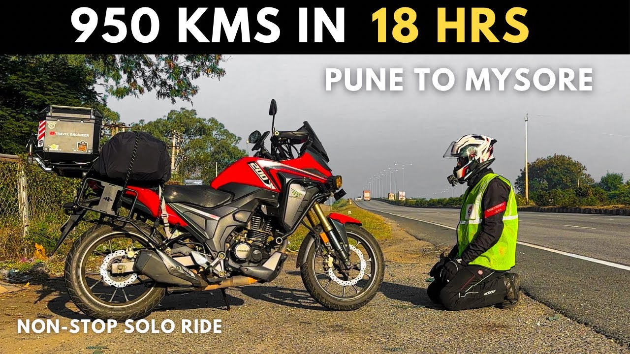 NON-STOP 950KMS Ride ON A 200CC BIKE | PUNE TO MYSORE