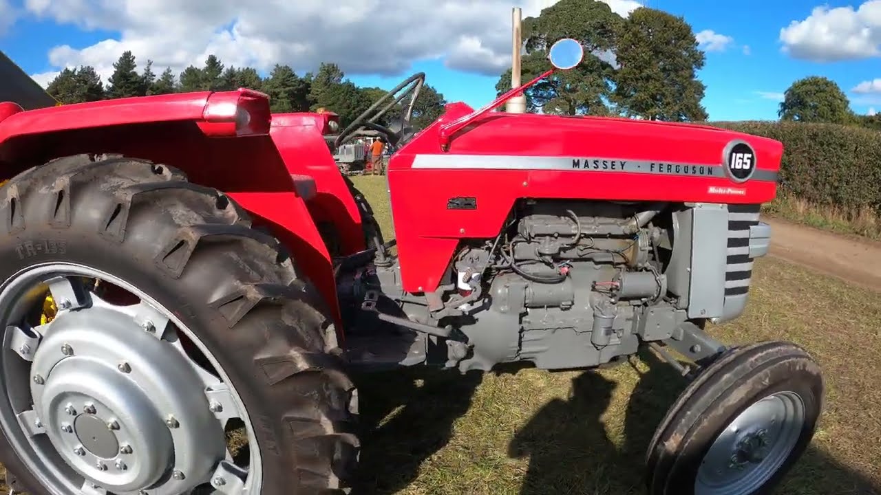 1967 Massey Ferguson 165 Multi-Power 3.5 Litre 4-Cyl Diesel Tractor (58 HP) Southwell Ploughing 2025