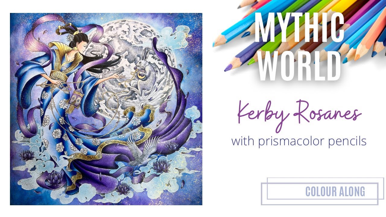 Colour Along | Mythic World by Kerby Rosanes | Chang'e and the Moon Rabbit