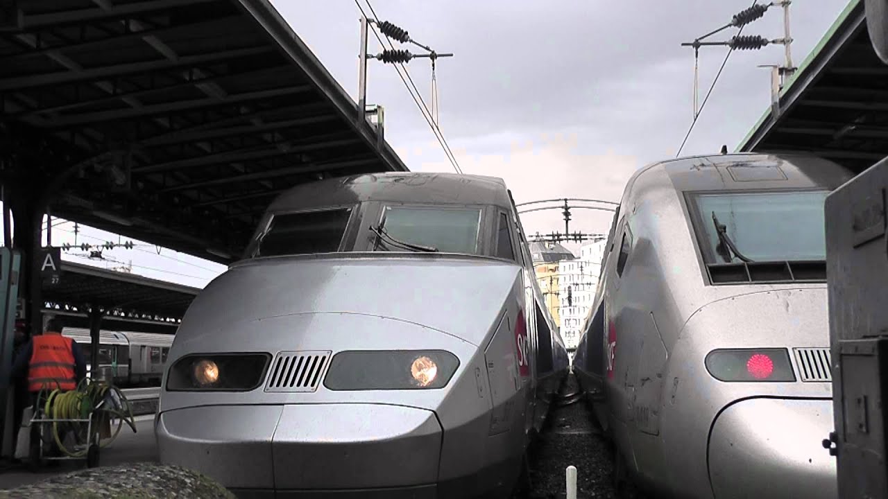 TGVs en gare de Paris Gare de l'Est