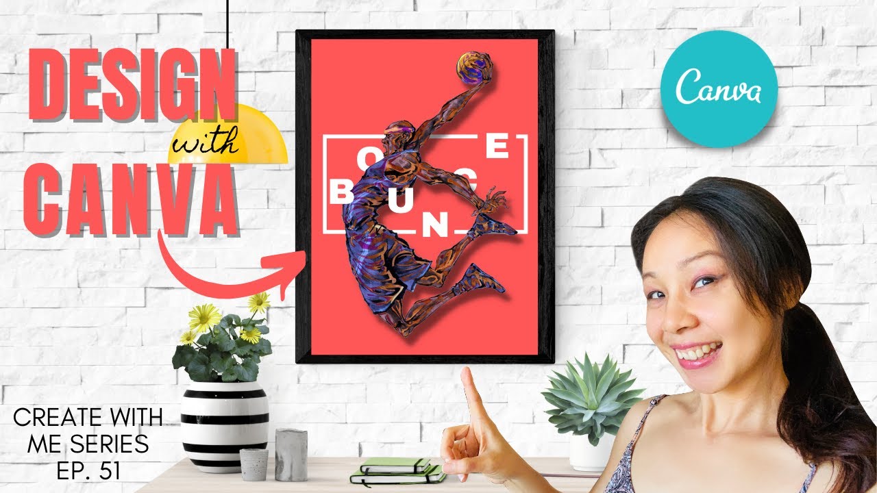 CREATE WITH ME - TRY THIS ON CANVA -  POSTER DESIGN IDEA