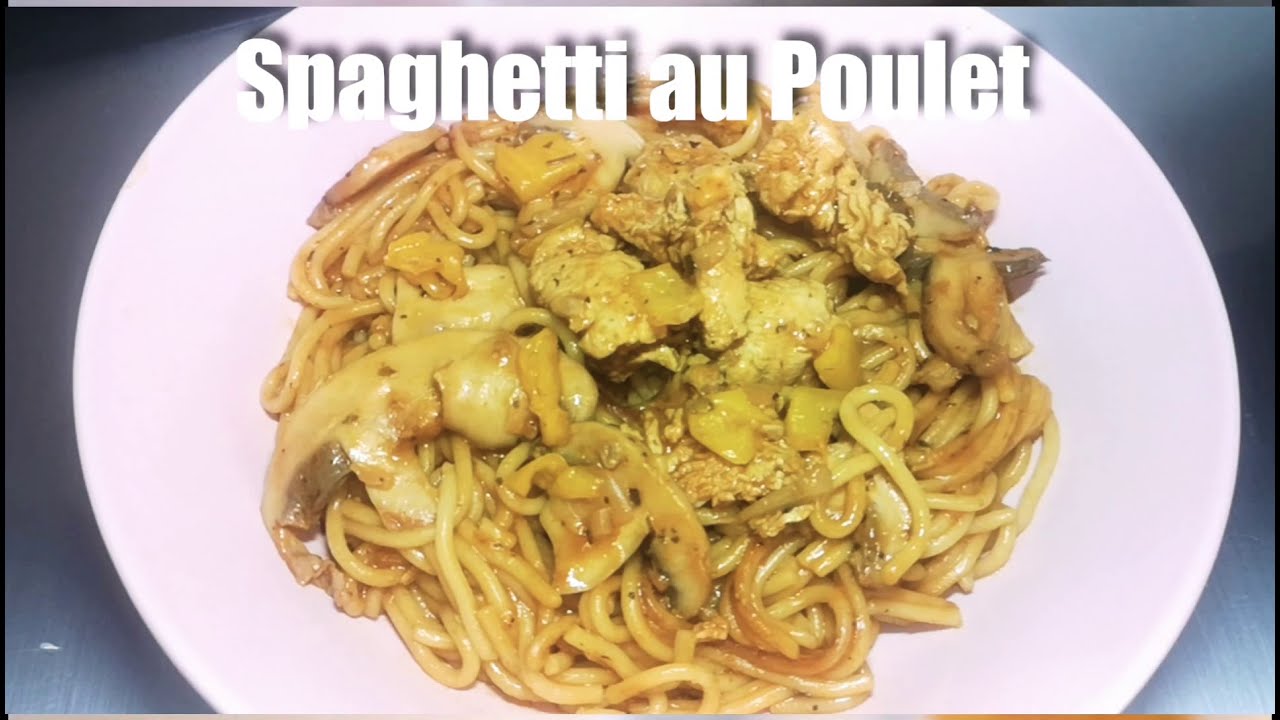 ❤️ NINJA FOODI MAX ❤️ recette simple et rapide, pâtes spaghetti au poulet et ses légumes