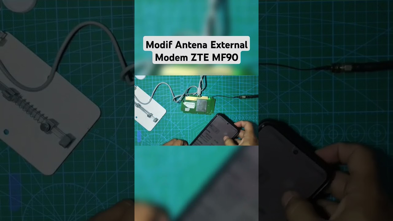 Modif Antena External Modem MF90 #mifi #modem #mf90 #zte  #bolt #huawei #antena #modifikasi