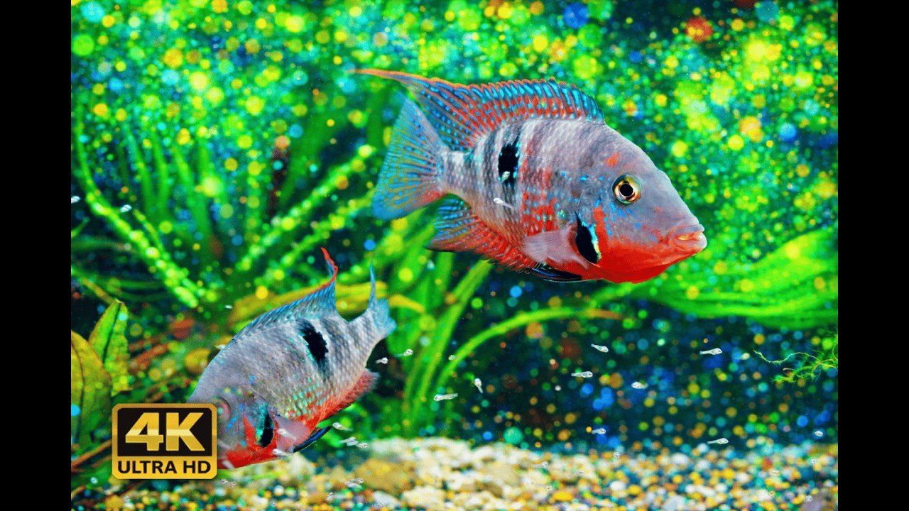 Relaxed Focus Aquarium 🌙 Live Ambient