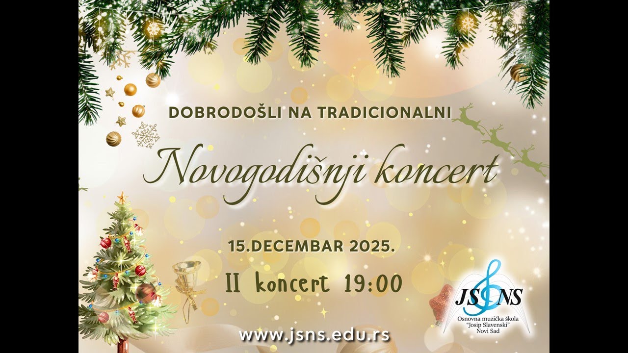 OMŠ Josip Slavenski  Novi Sad, Sinagoga II koncert, 15.12.2025.