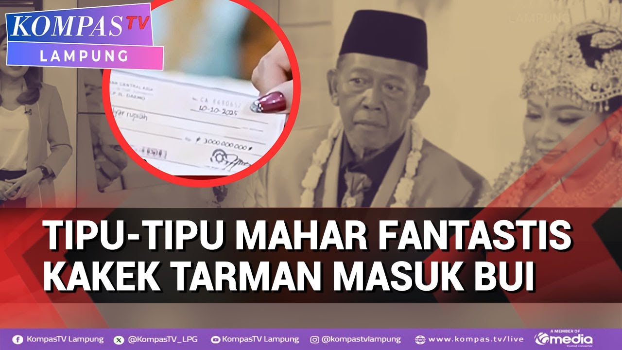 Fakta Kakek Tarman Berikan Mahar 3 Miliar Palsu Demi Menikahi Kekasih