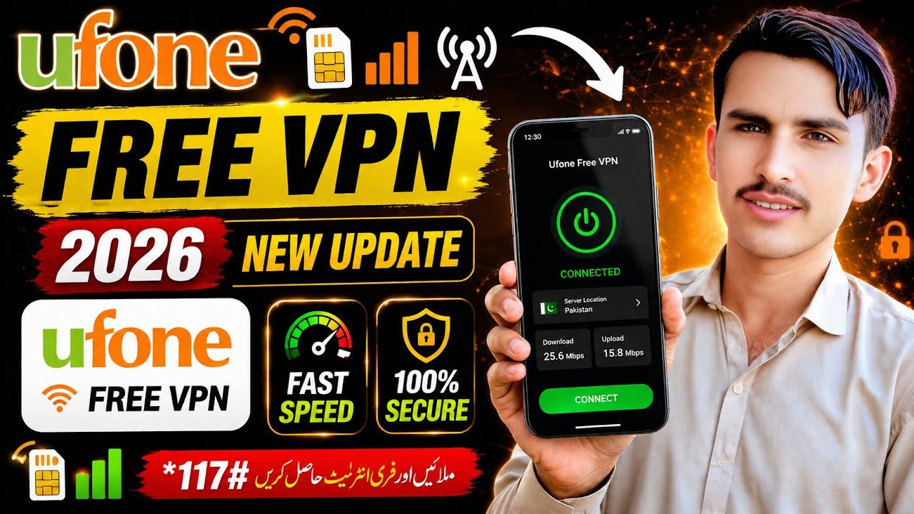 Ufone Free VPN 2026 | New Update | Ufone Free Internet & VPN Trick | Fast Speed & Secure VPN