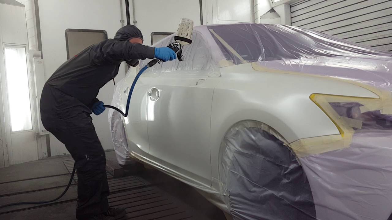 Lexus ct200 pearl white painting (spies hecker)