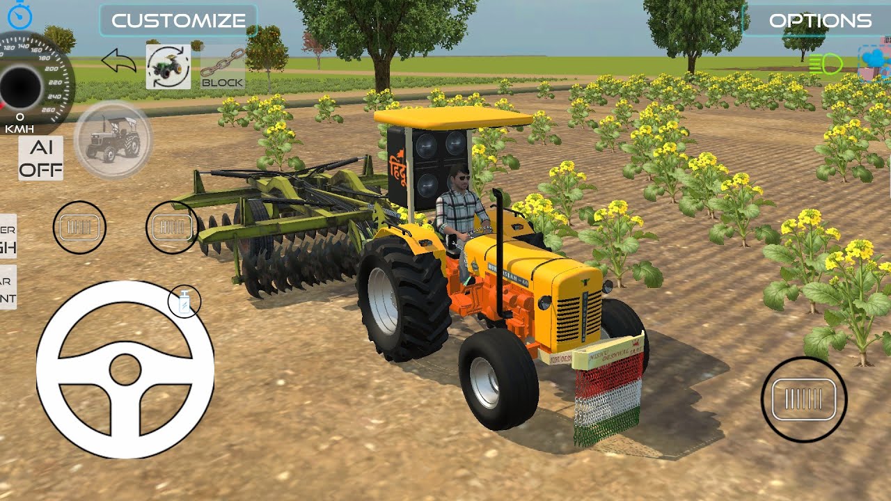 Indian Tractor Driving On Farming map- New Tractor Games - simulator Game - Android Gameplay Port 3