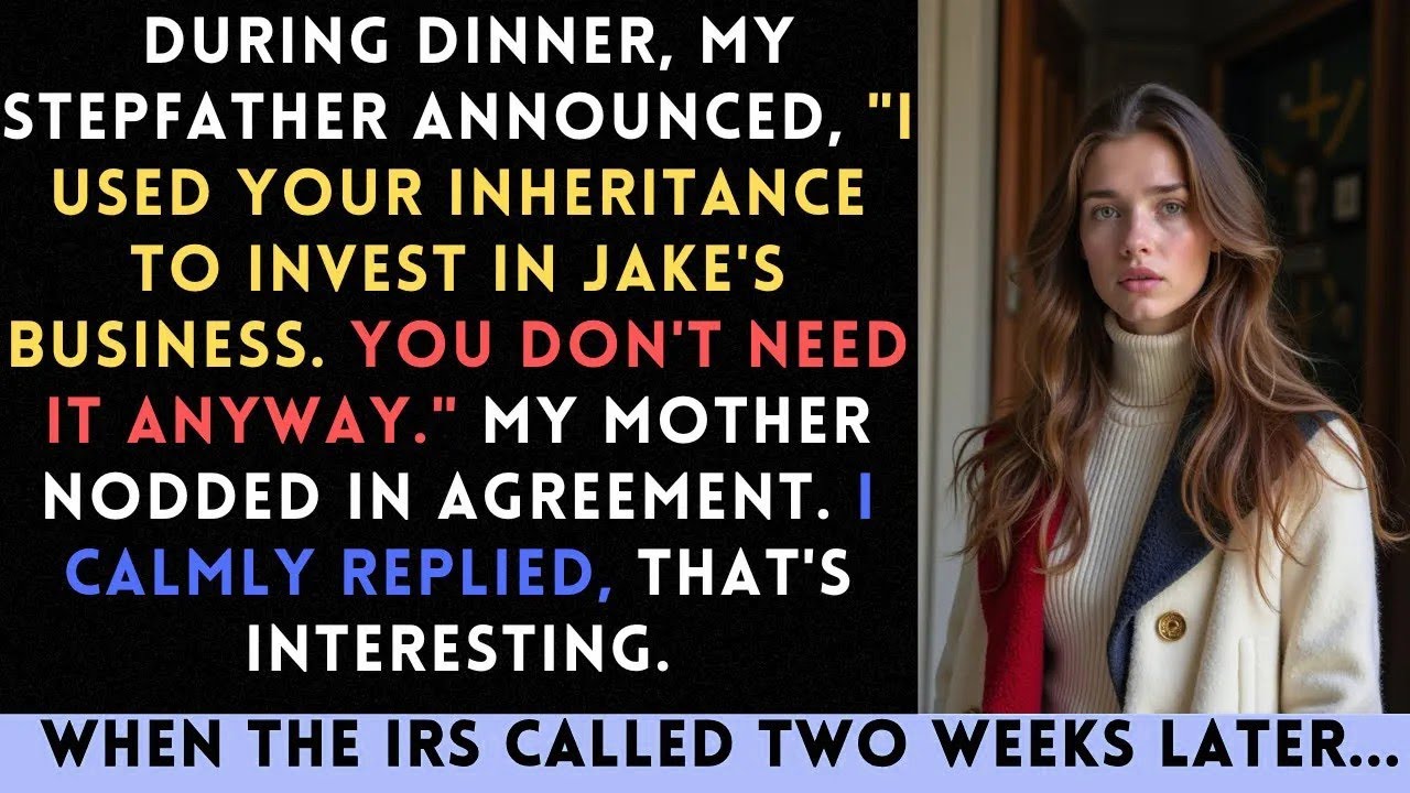 My Stepfather Took My Inheritance For His Son's Business. I Stayed Silent. When The Audit Began...