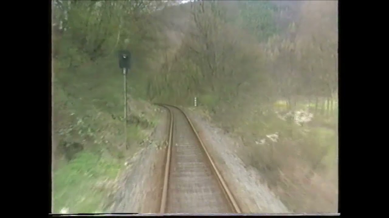 Kahlgrundbahn Führerstandsmitfahrt 1990