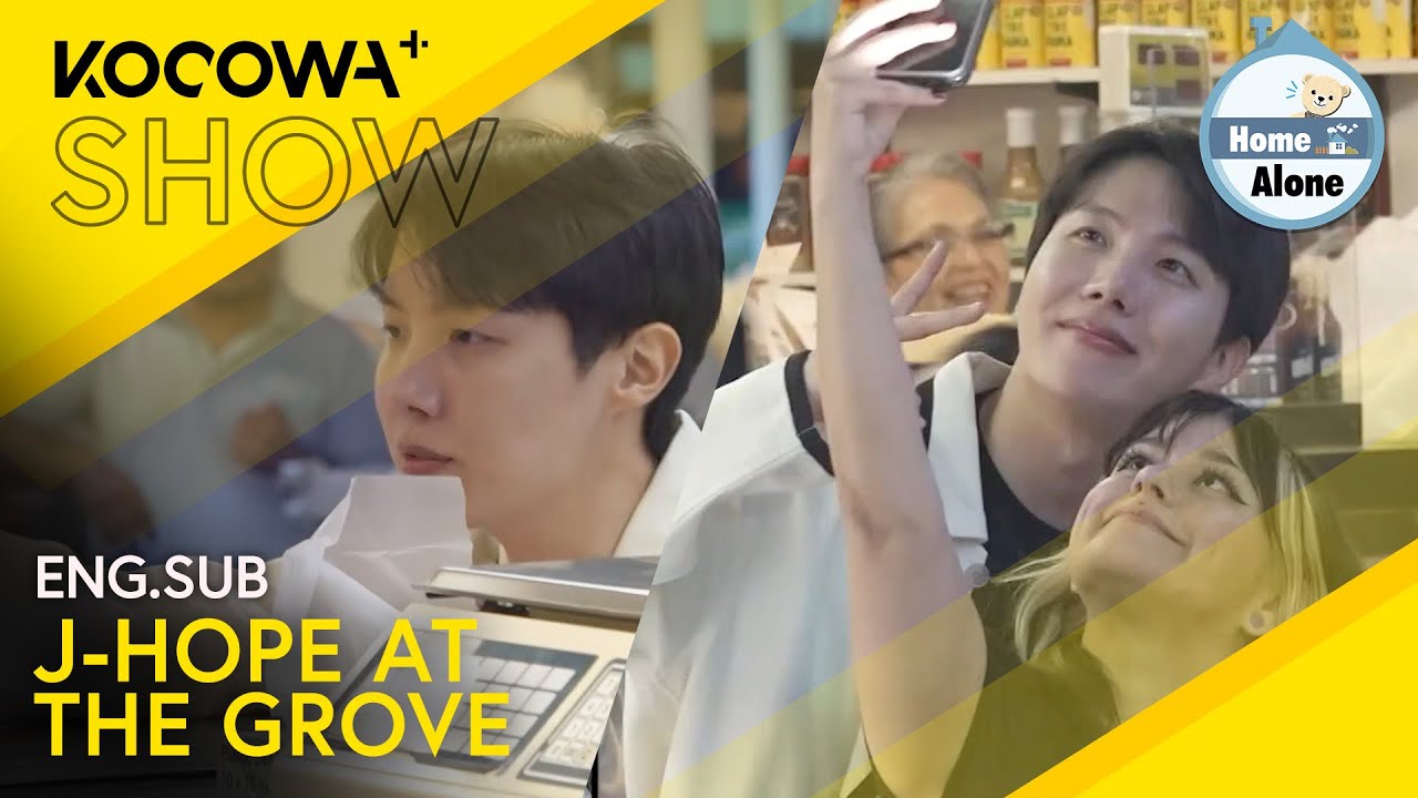 While At The Grove, J-HOPE Runs Into Some Fans! 🤩 | Home Alone EP585 | KOCOWA+