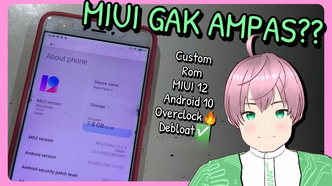 Review Singkat Custom ROM MIUI 12 Android 10 di Xiaomi Redmi Note 4 (mido) [vTuber Indonesia]