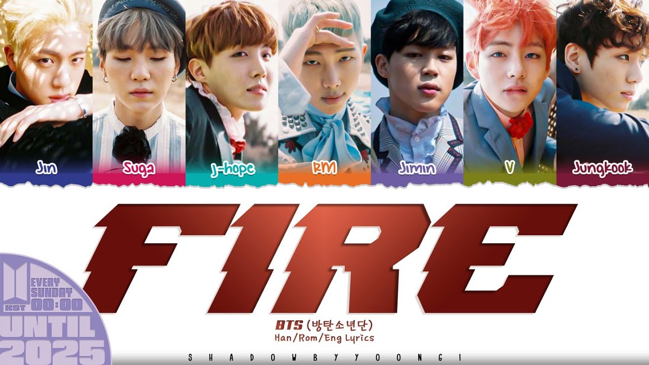 BTS (방탄소년단) 'FIRE' Lyrics [Color Coded Han_Rom_Eng] | UNTIL 2025 #32