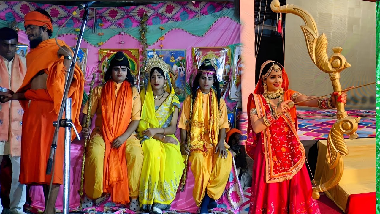 जय श्री रामलीला आरती राम लाल की कीजिए राम और लक्ष्मण और सीता की आरती!! Ramleela SK Studio Sambhal