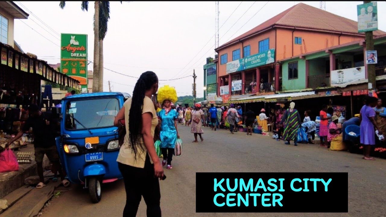 Real Life in Kumasi City Centre 🇬🇭 | Vibrant & Gorgeous Street Scenes