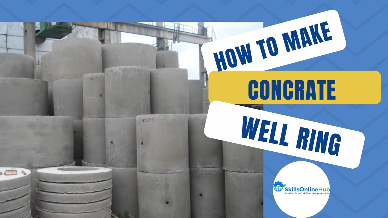 How to Make Concrete Well Ring (Mixing Concrete)
