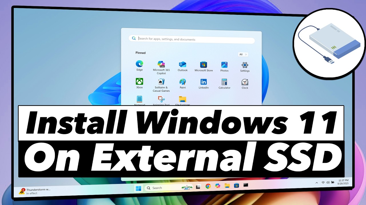 How to Install Windows 11 on External Drive // Run Windows 11 From External SSD