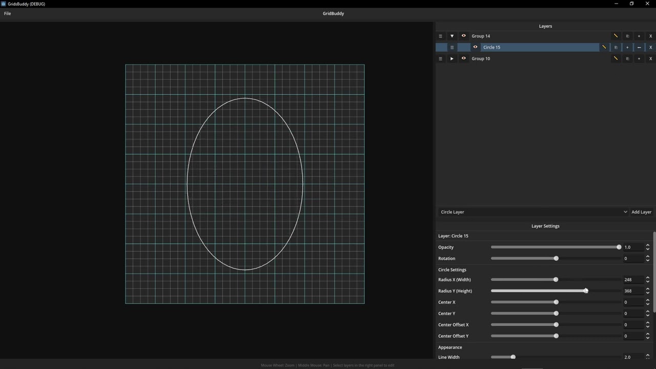 Glimpse at GridBuddy, a simple but powerful grid and pattern tool for ArtBuddy.