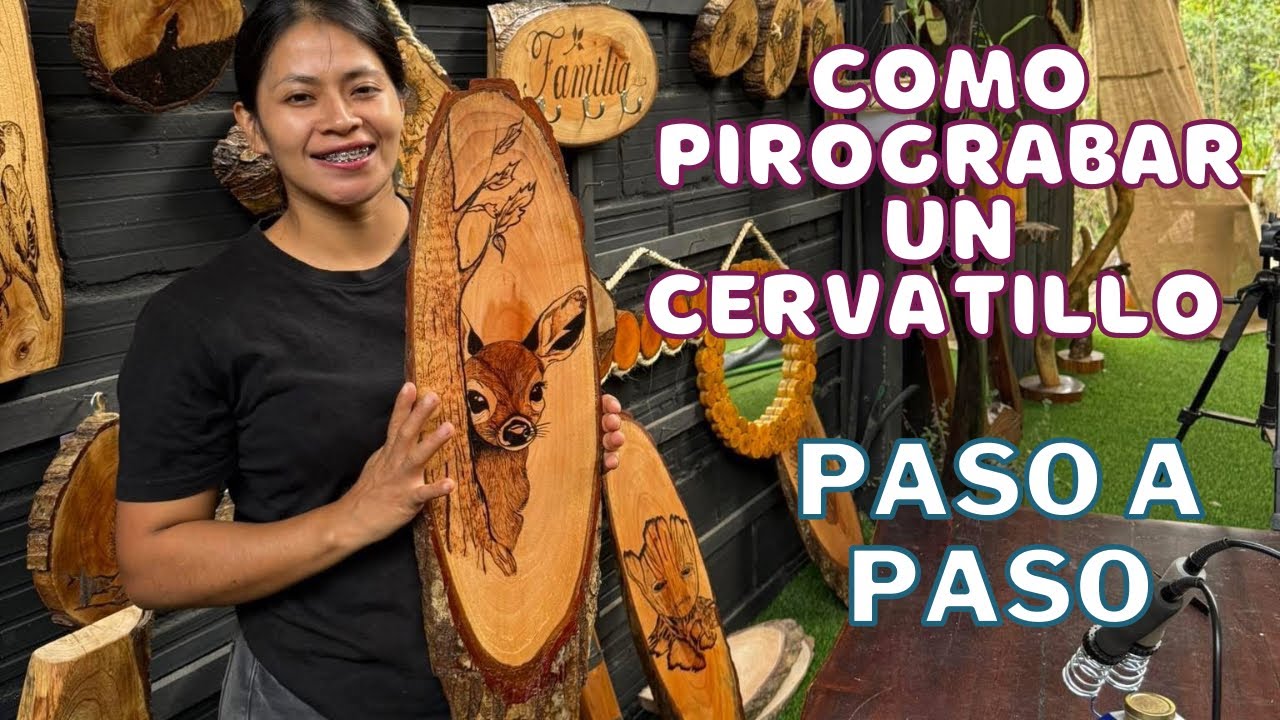 Como pirograbar un cervatillo paso a paso