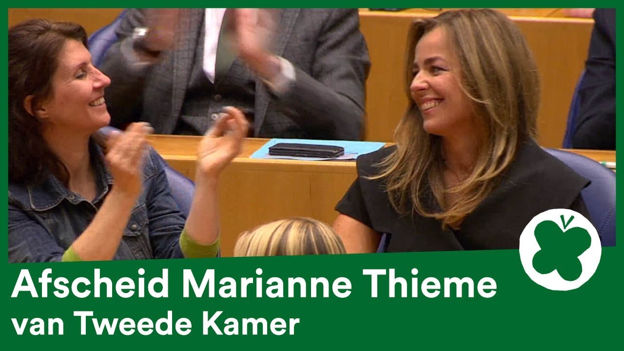 Afscheid Marianne Thieme van Tweede Kamer