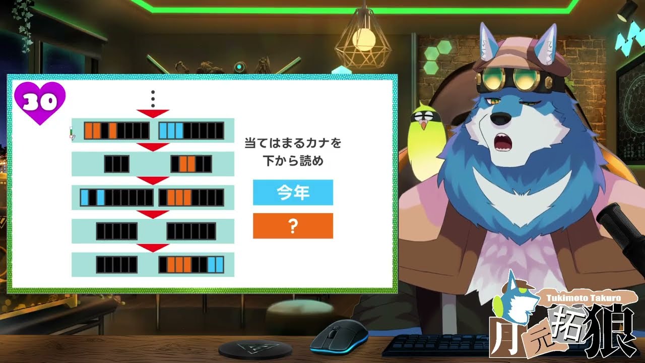 【 Vtuber謎解き力テスト４ 】配信で解けなかった30問目の解説【獣Vtuber】