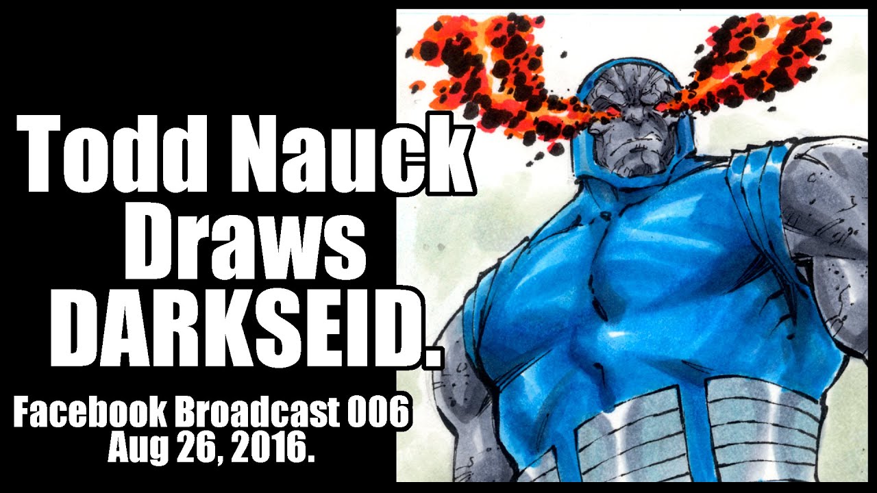 Todd Nauck Draws Darkseid. Facebook broadcast 006.