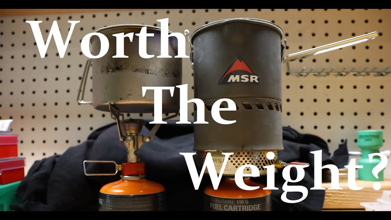 What’s Lighter? - MSR Reactor VS PocketRocket 2 Efficiency Test